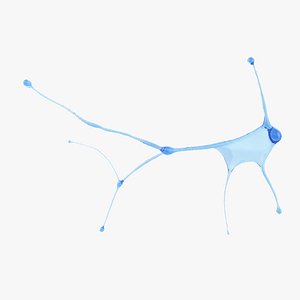 3D model Animated Abstract Liquid Splash 08