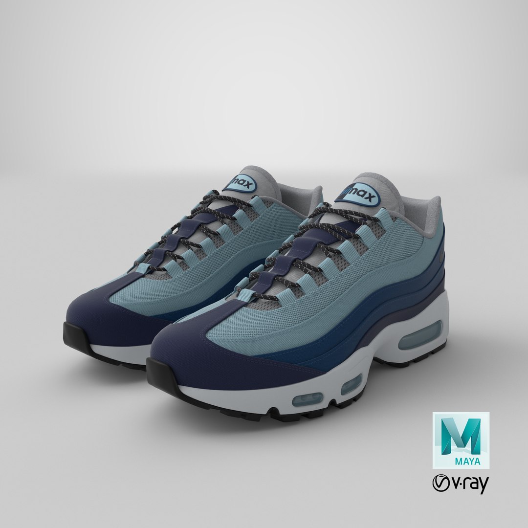 Nike Air Max 95 Blue 3D model https://p.turbosquid.com/ts-thumb/rJ/Owo7fF/0R/stemcell_maya_vray_render/png/1668457146/1920x1080/fit_q87/f40dccdda6e94a09c7ad57cf5491e73d83f30134/stemcell_maya_vray_render.jpg