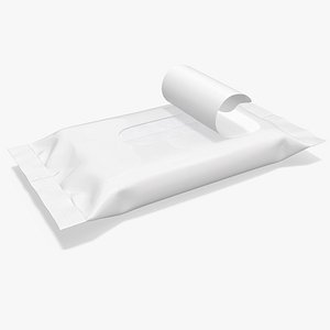 Small Package Wet Wipes with Open Label