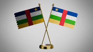 3D Table  Flag  of Central African Republic model