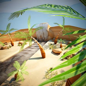 Cartoon Desert