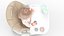 Toddler Girl Eating in High Chair Fur