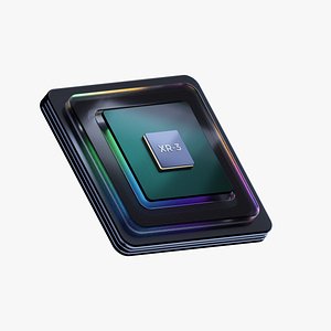 Rendering of digital MR vision chip Vision Pro C4D