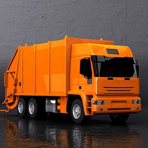 truck garbage 3d model