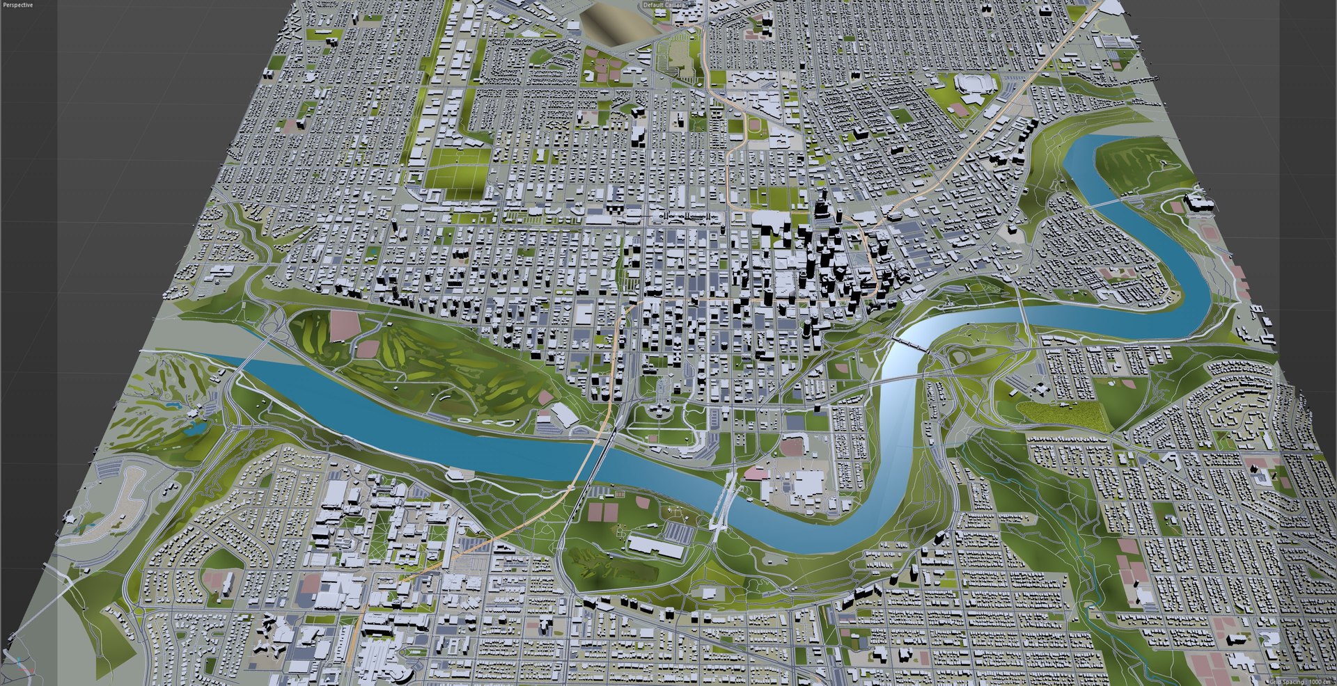 Edmonton Downtown Canada 3D Model TurboSquid 1988918