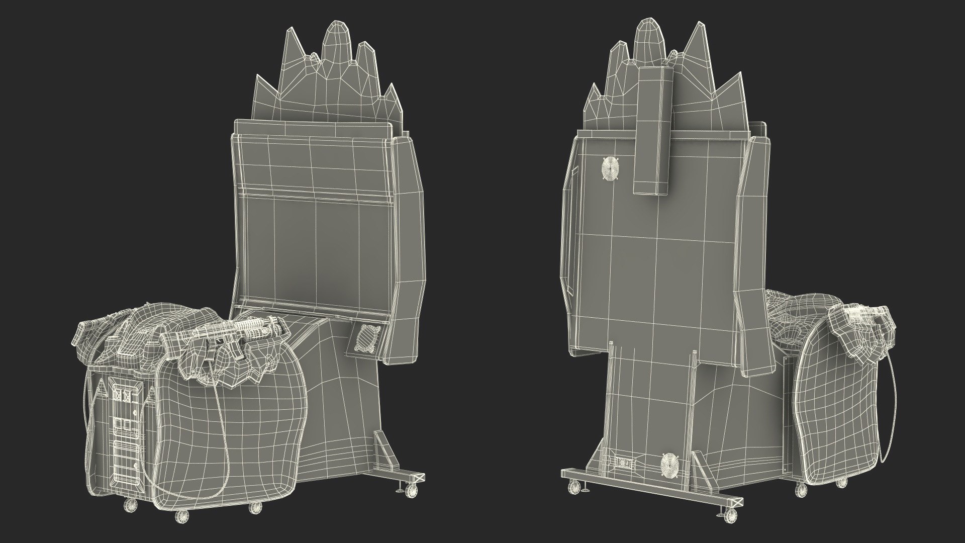 Namco Aliens Armageddon Arcade Machine Off State 3D Model - TurboSquid ...