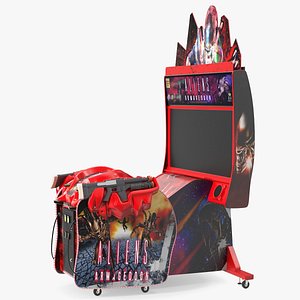 Namco Aliens Armageddon Arcade Machine Off State