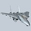 3d model of concept fighter f-14z- stealth