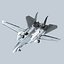 3d model of concept fighter f-14z- stealth