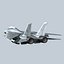 3d model of concept fighter f-14z- stealth