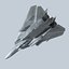 3d model of concept fighter f-14z- stealth