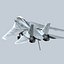 3d model of concept fighter f-14z- stealth