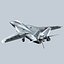 3d model of concept fighter f-14z- stealth