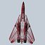 3d model of concept fighter f-14z- stealth