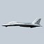 3d model of concept fighter f-14z- stealth