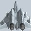 3d model of concept fighter f-14z- stealth