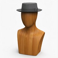 Heisenberg Pork Pie Hat on Mannequin Head