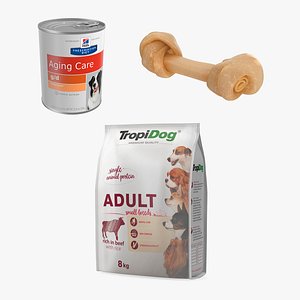 Dog Food Collection 3D