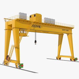 Double Girder Gantry Cranes 3D model