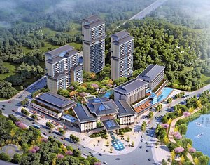 Modern Asian-Inspired Resort  Hotel Exterior model