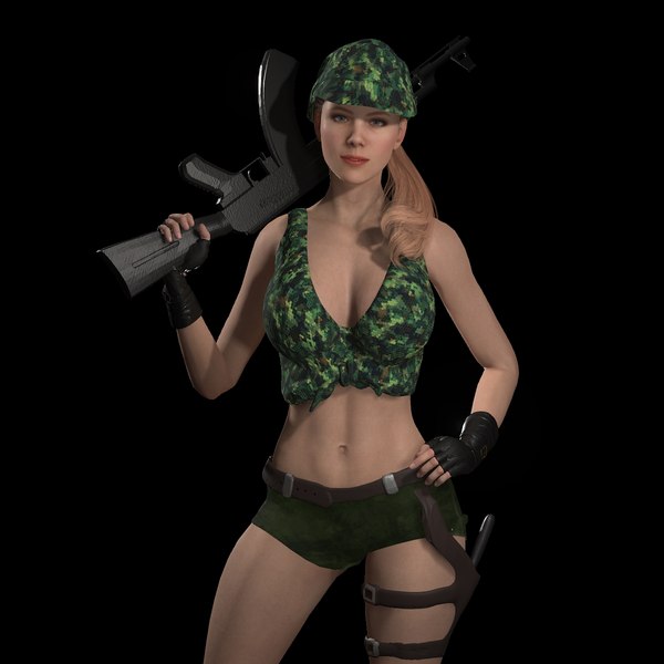 3D Military Girl