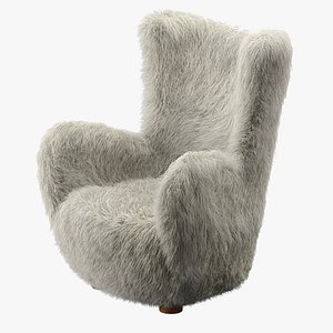 3D Bozzi Mongolian sheepskin chair cb2