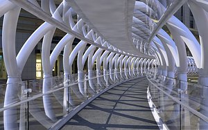 Modern Pedestrian bridge