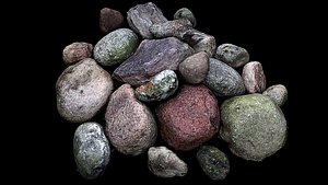 stones field pebbles photogrammetry FREE