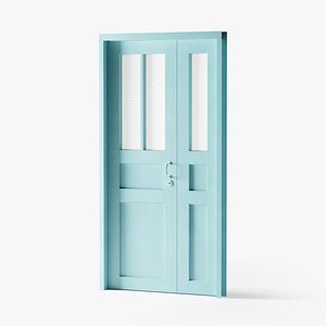 Old Glass Interior Door PBR