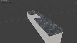 Kitchen Counter Cabinet 3D Model model