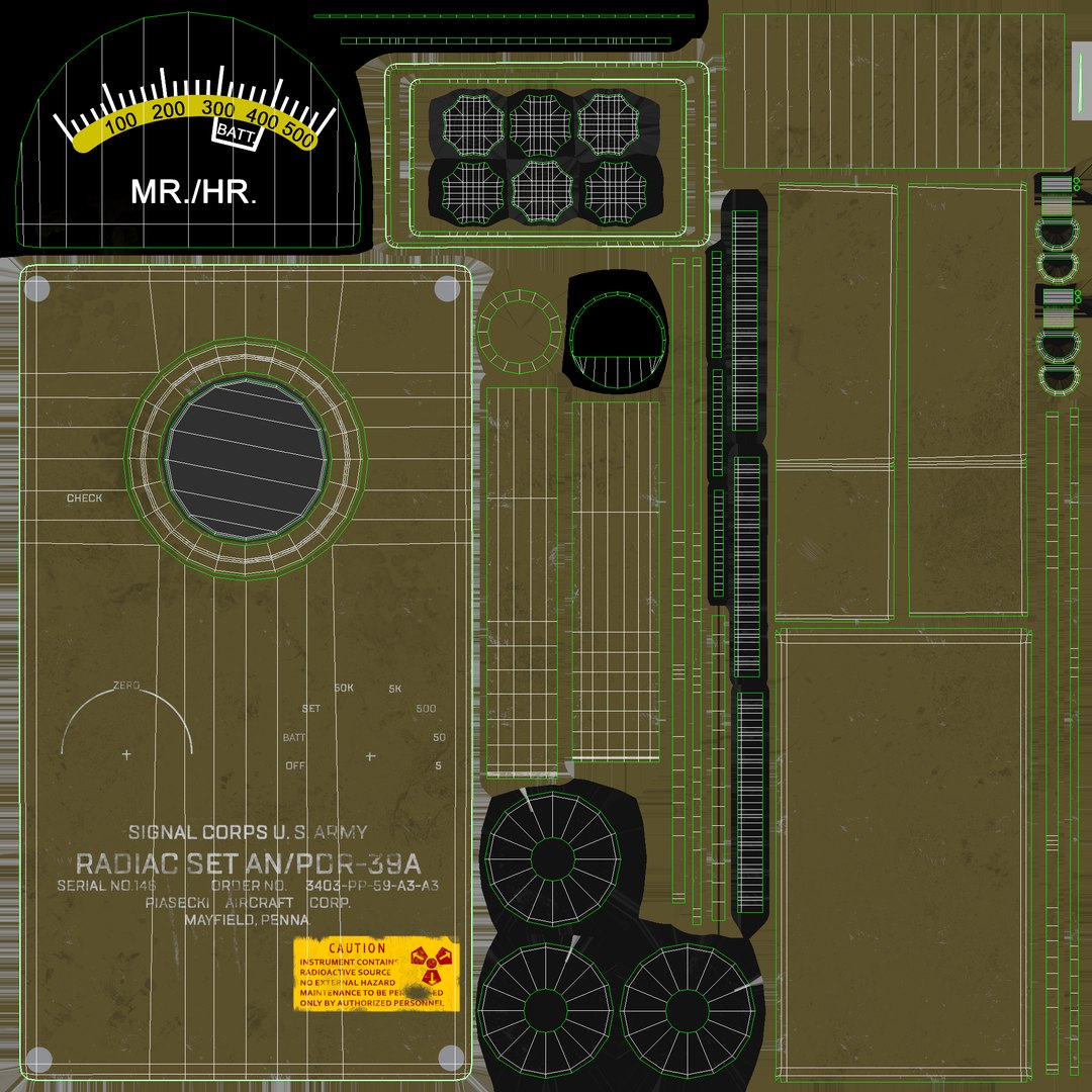 3D Radiac Set Polys | 1148460 | TurboSquid