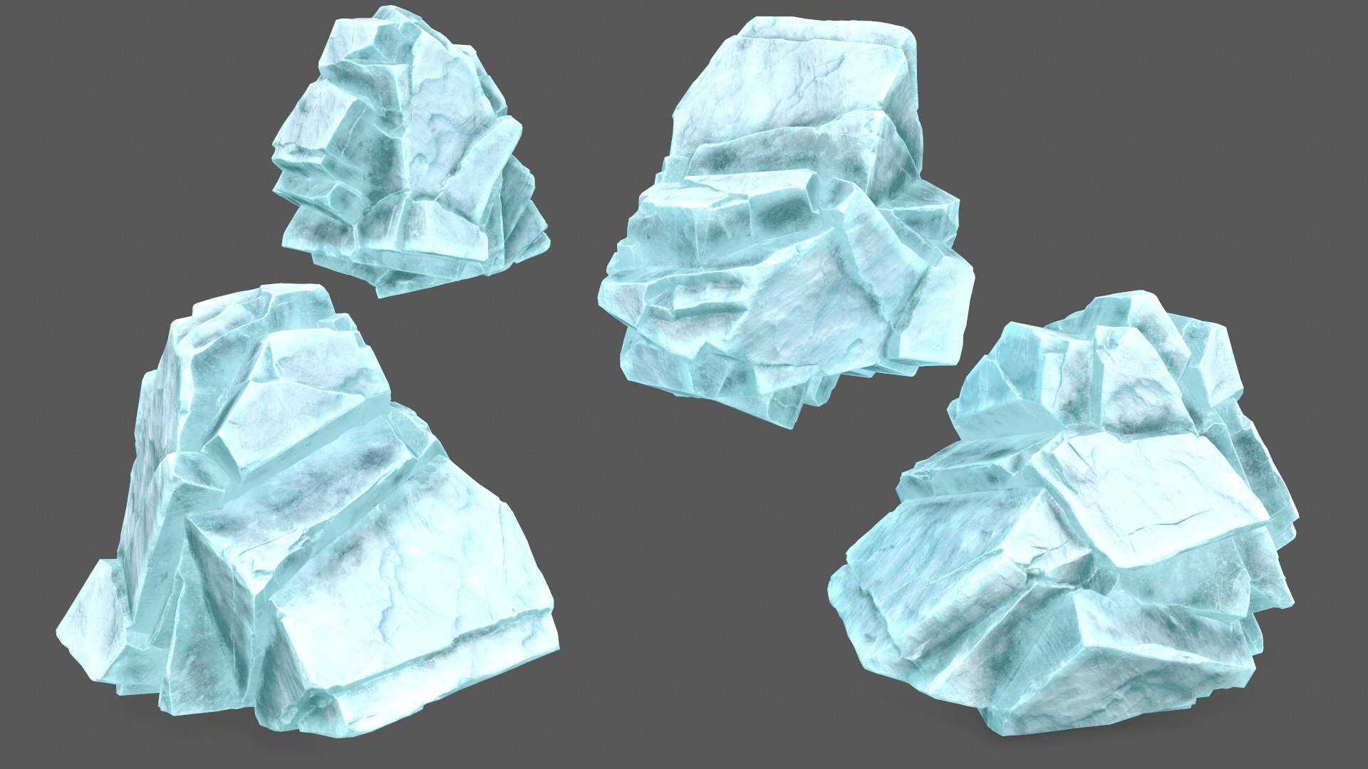 Ice Rocks 3D Model - TurboSquid 2176510