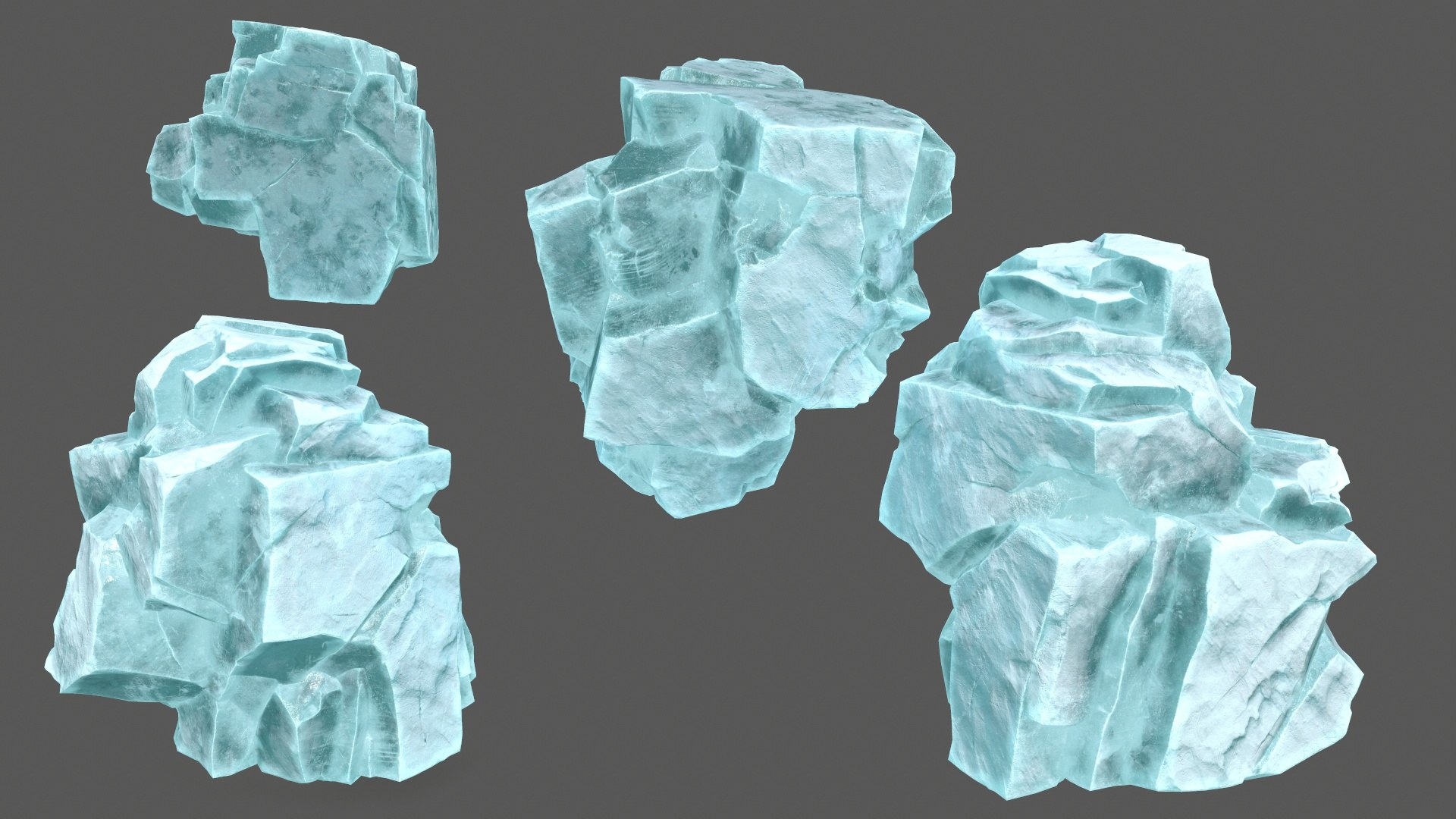 Ice Rocks 3D Model - TurboSquid 2176510
