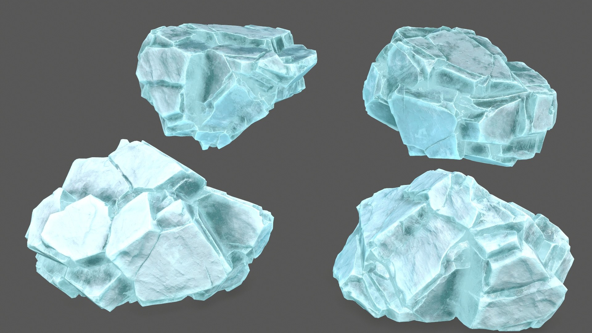 Ice Rocks 3D Model - TurboSquid 2176510