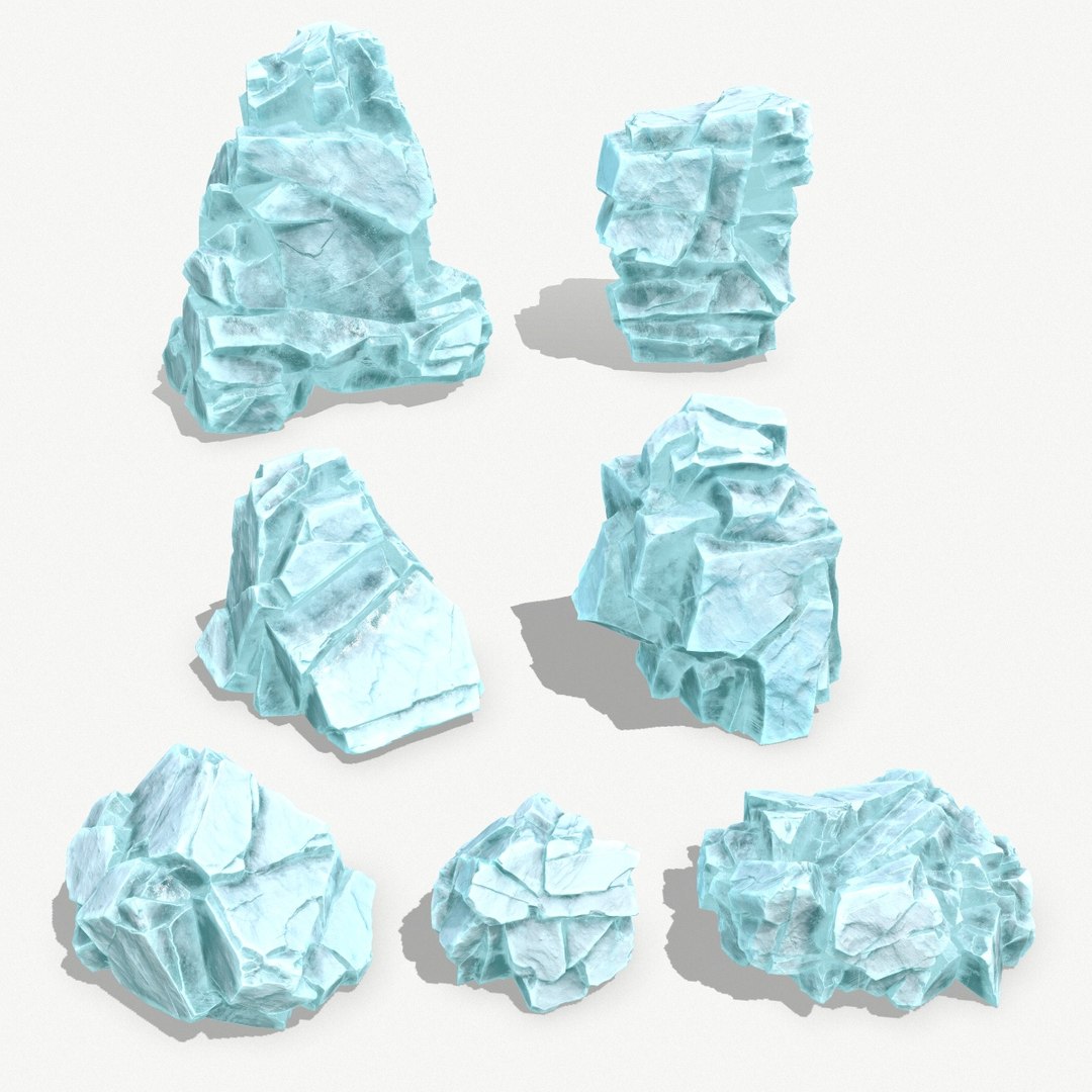 Ice Rocks 3D Model - TurboSquid 2176510