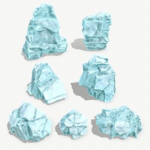 ice rocks 3D model