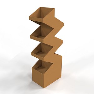 3D Point of Sale Cardboard Display Stand