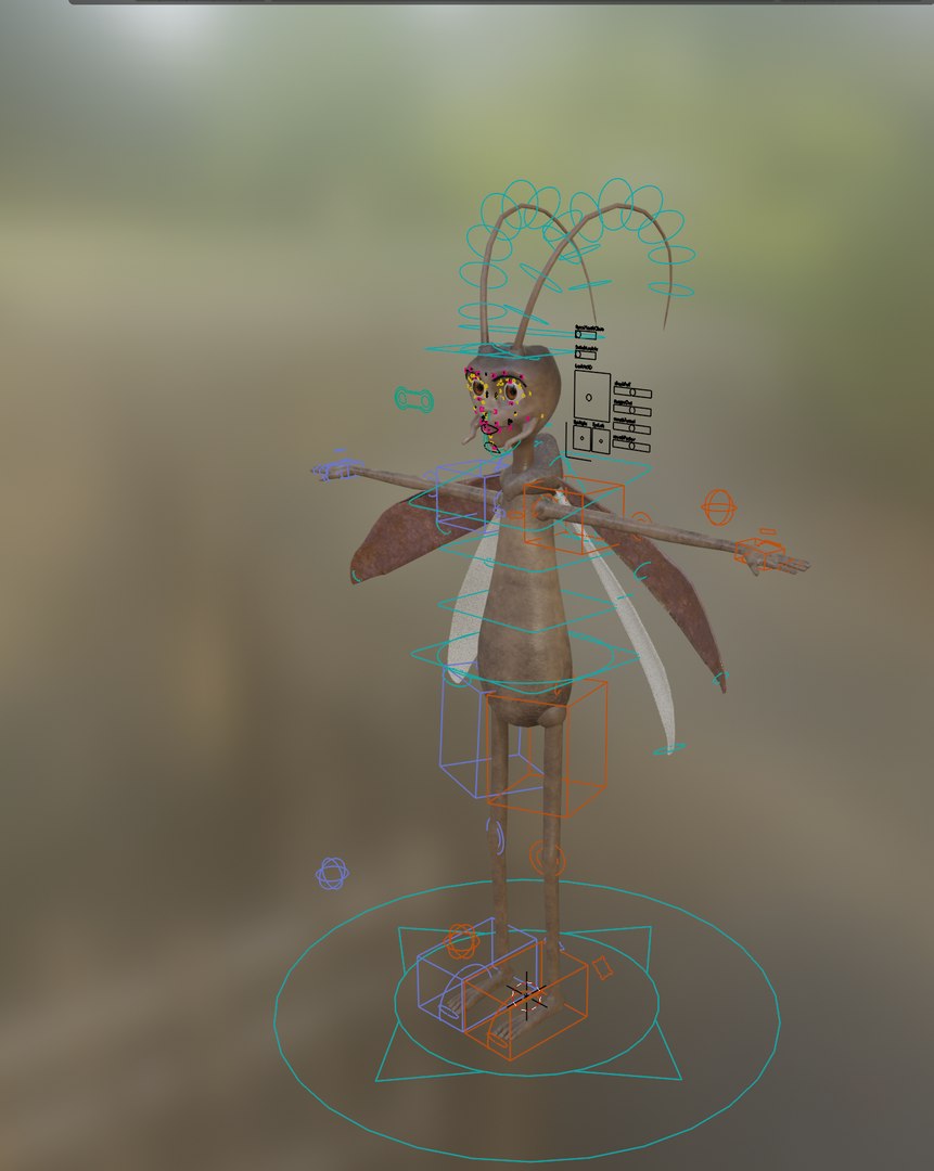 3D Character BUG - Fully Rigged - MoCap Ready - TurboSquid 2358028