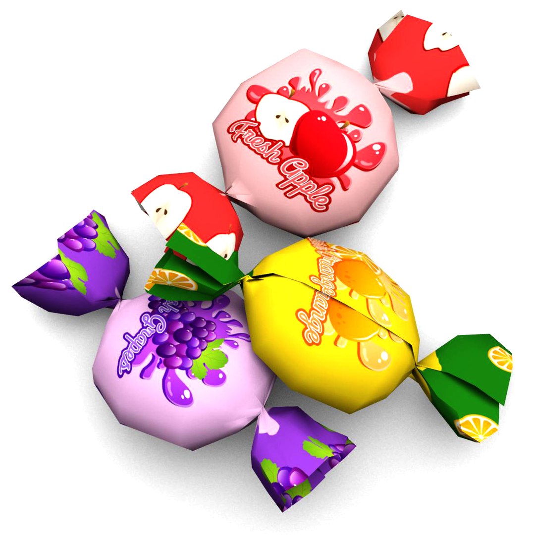 Candy Toffee 3d Model