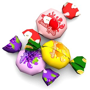 candy toffee 3d model