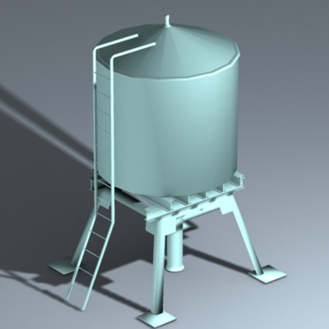 3d model water tower