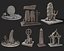 Wikinger-Runenstein-Totem-Sammlung