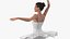 Ballet Dancer in Tutu Outfit Rigged for Maya 3D model