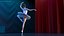 Ballet Dancer in Tutu Outfit Rigged for Maya 3D model