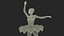 Ballet Dancer in Tutu Outfit Rigged for Maya 3D model