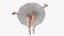 Ballet Dancer in Tutu Outfit Rigged for Maya 3D model