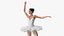 Ballet Dancer in Tutu Outfit Rigged for Maya 3D model