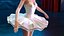 Ballet Dancer in Tutu Outfit Rigged for Maya 3D model