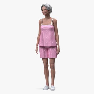 Korean Woman in Nightwear Standing