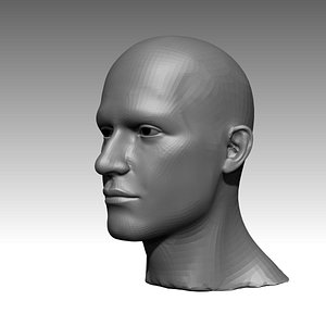 MODELO BASE DE ROSTRO DE HOMBRE  BASE MODEL OF MAN S FACE